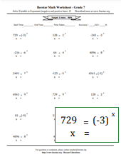 Seventh Grade Math Worksheets Free Printable Beestar