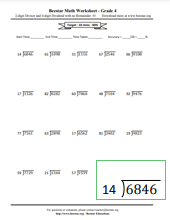 Fourth Grade Math Worksheets - Free &amp; Printable | Beestar