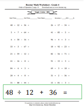 Fourth Grade Math Worksheets - Free & Printable | Beestar