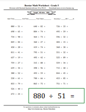 Fifth Grade Math Worksheets - Free & Printable | Beestar