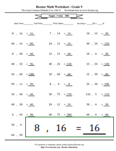 Fifth Grade Math Worksheets - Free & Printable | Beestar